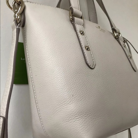 NWT Kate Spade ♠️ Ivory Crossbody or Satchel purse - Picture 3 of 8